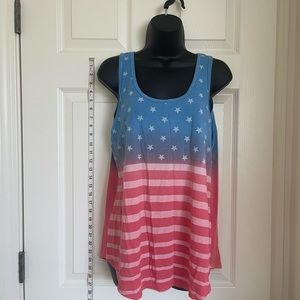 Red white and blue tank